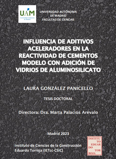 Influencia de aditivos aceleradores en la reactividad de cementos modelo con adición de vidrios de aluminosilicato