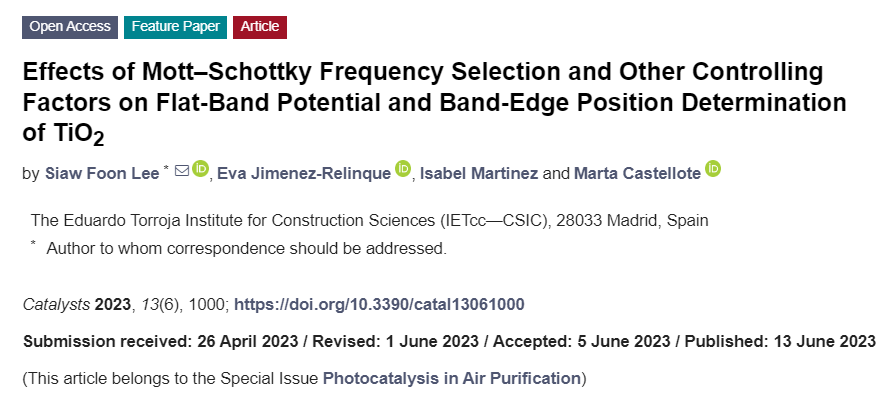 Effects of Mott–Schottky Frequency Selection and Other Controlling Factors on Flat-Band Potential and Band-Edge Position Determination of TiO2