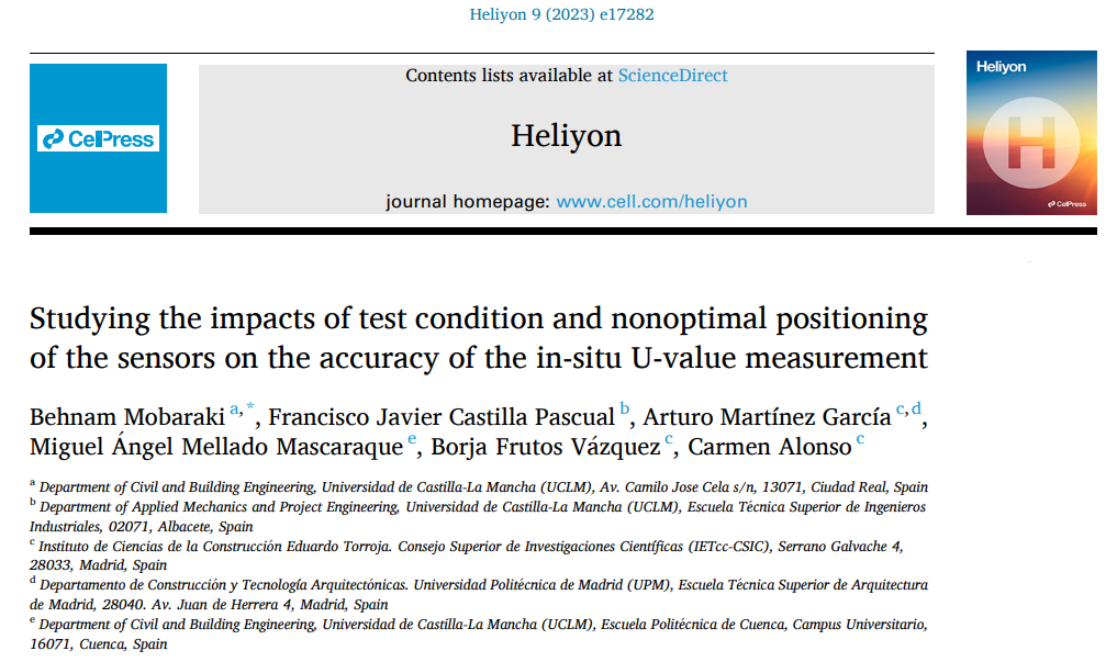 Studying the impacts of test condition and nonoptimal positioning of the sensors on the accuracy of the in-situ U-value measurement