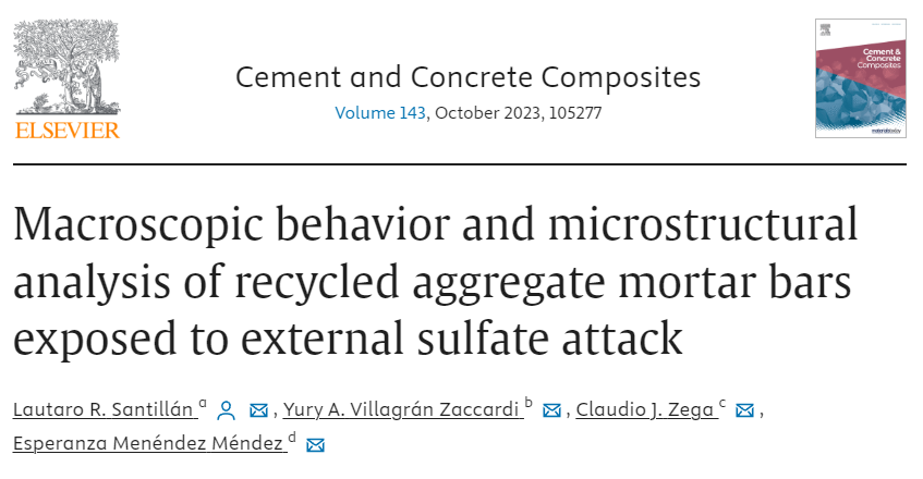 Macroscopic behavior and microstructural analysis of recycled aggregate mortar bars exposed to external sulfate attack