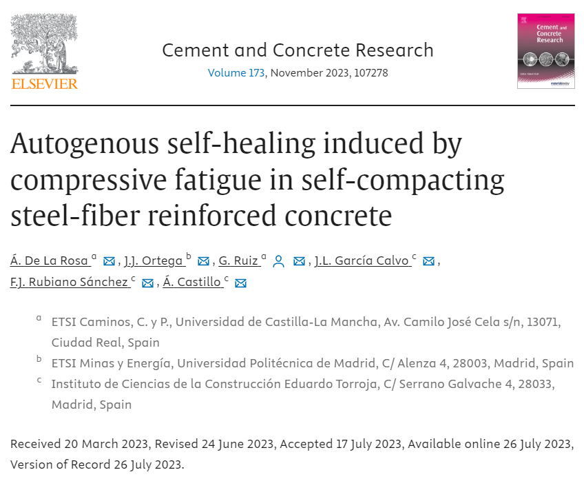 Autogenous self-healing induced by compressive fatigue in self-compacting steel-fiber reinforced concrete