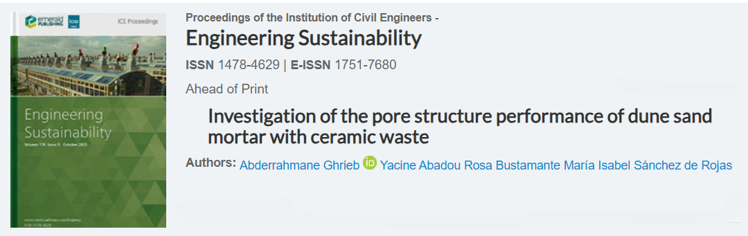 Investigation of the pore structure performance of cementitious dune sand mortar manufacturing with crushed ceramic waste